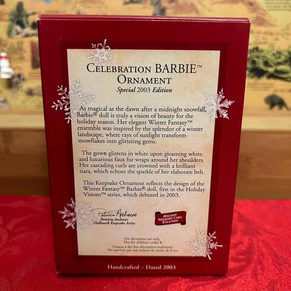 *SOLD* Hallmark Keepsake Celebration Barbie Ornament - Picture 3 of 12